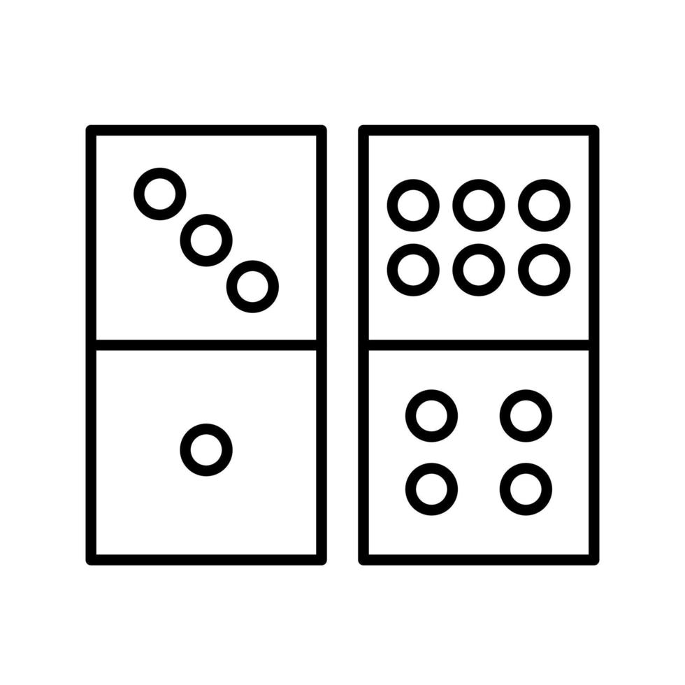 domino gioco vettore icona