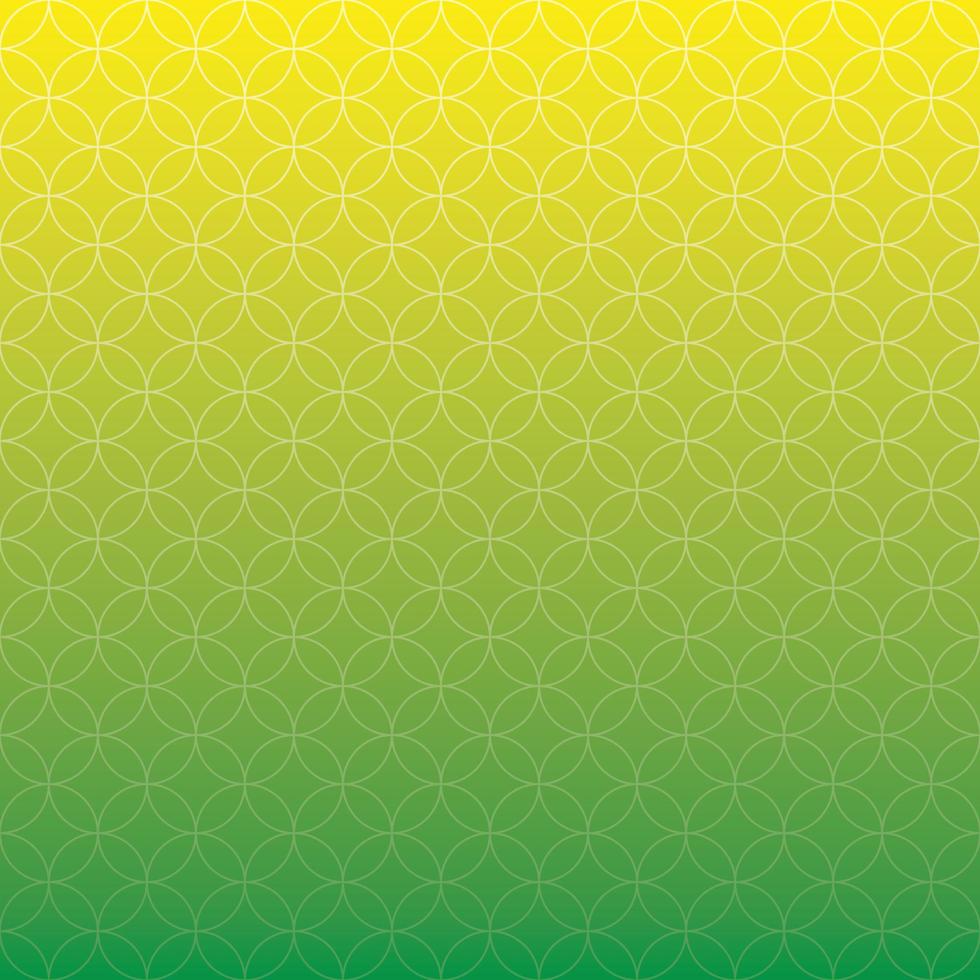 giallo e verde pendenza sfondo con floreale e cerchio motivi premio e moderno adatto per sociale media vettore