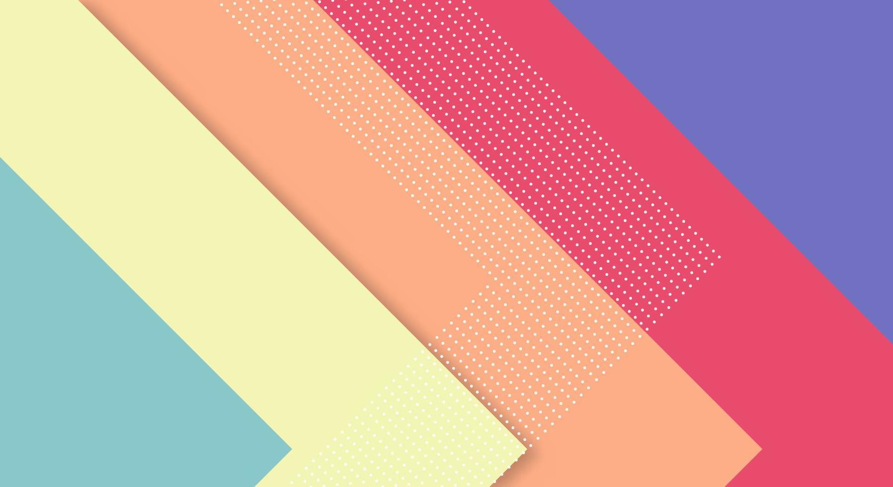 astratto carta colorato sfondo con Memphis papercut stile e pastello colore per sfondo vettore