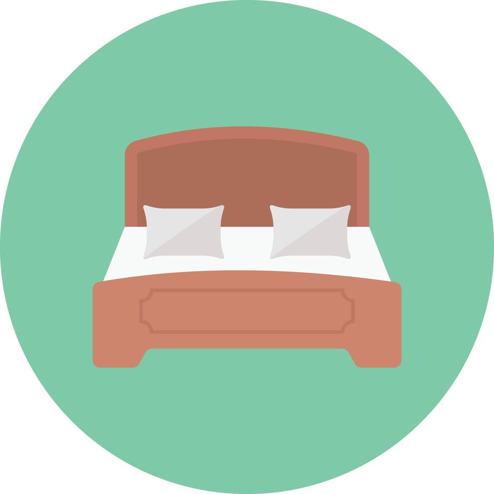 illustrazione vettoriale del letto su uno sfondo. simboli di qualità premium. icone vettoriali per il concetto e la progettazione grafica.