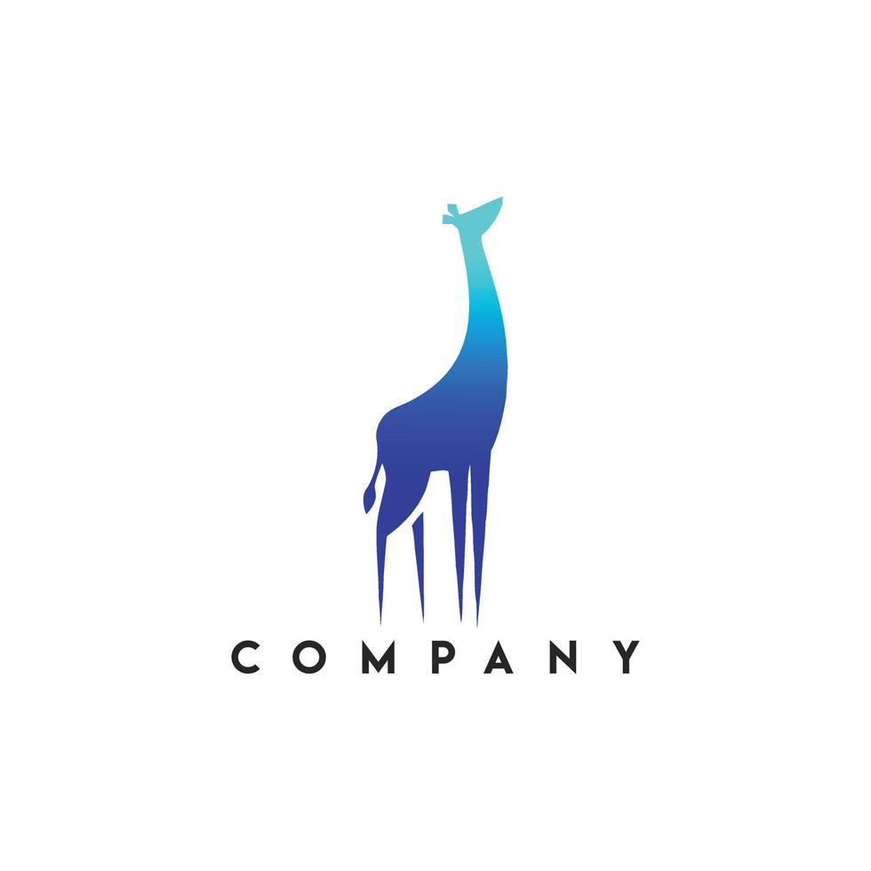 giraffa logo modello vettore illustrazione