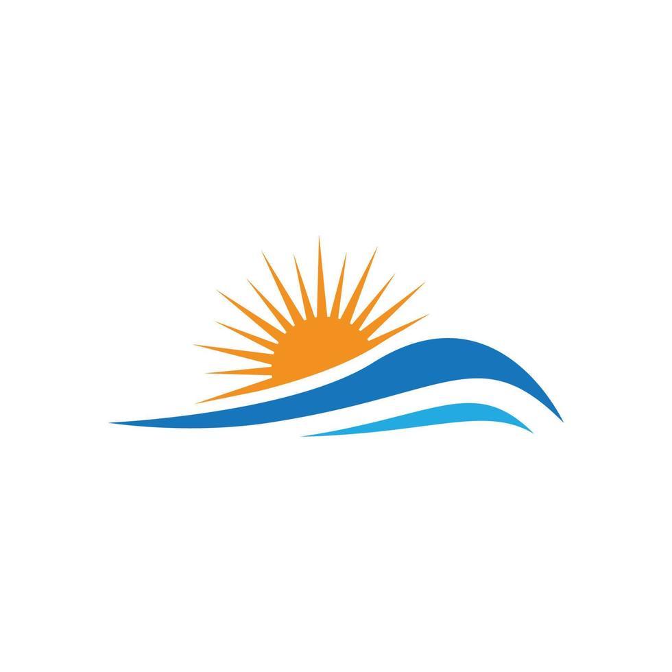 immagini del logo del tramonto vettore
