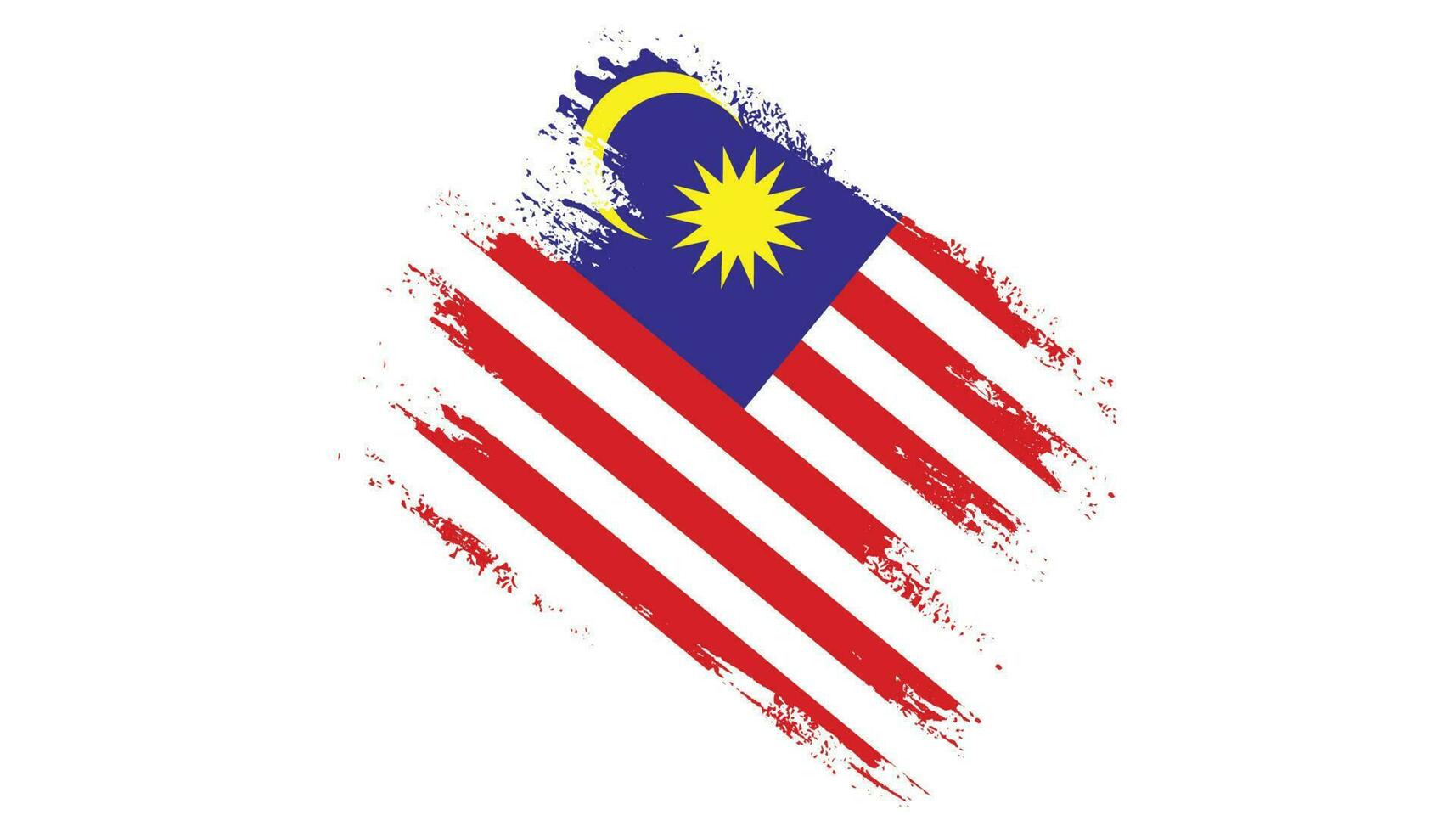 astratto colorato Malaysia grunge struttura bandiera vettore