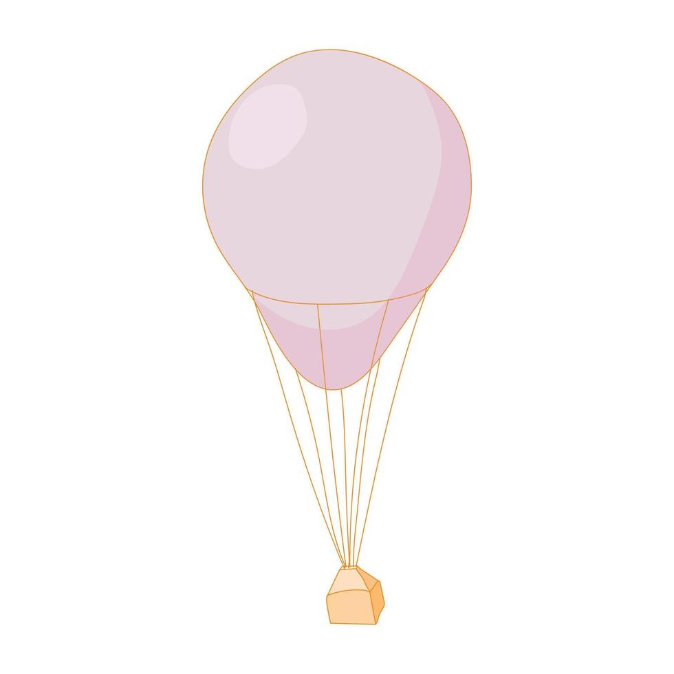 paracadute icona nel cartone animato stile vettore
