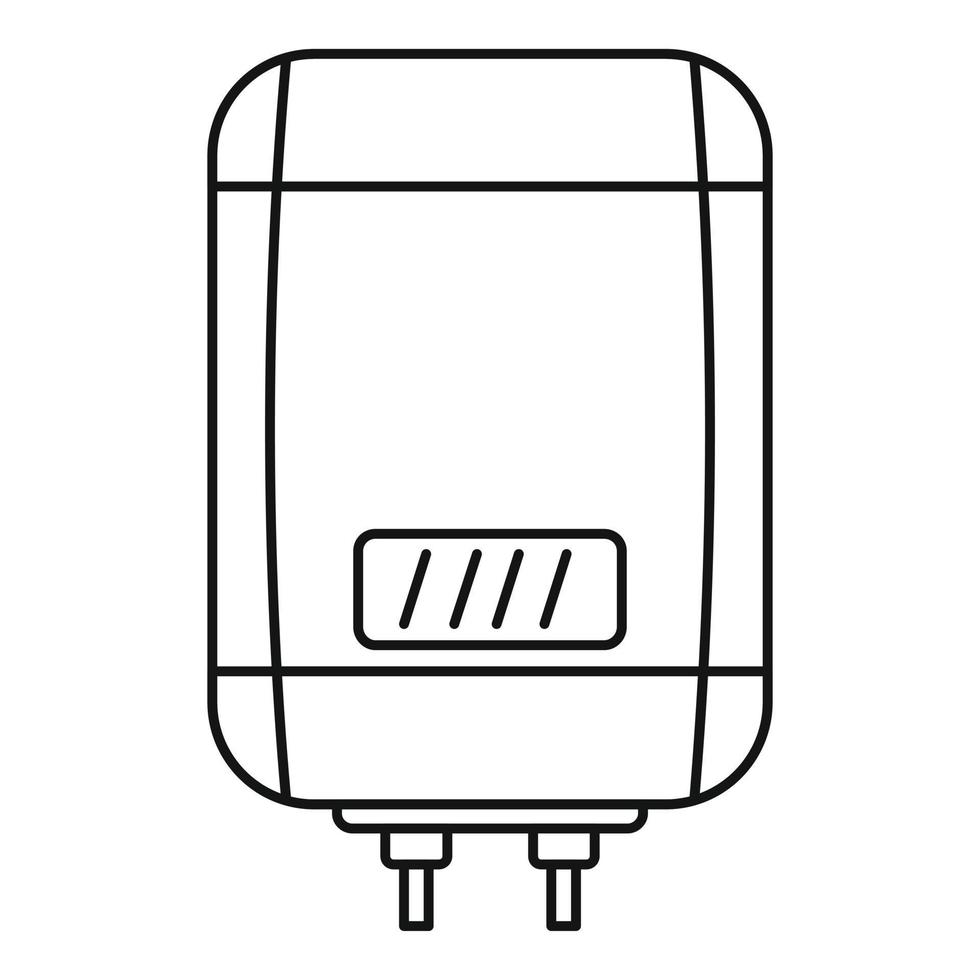 digitale pannello caldaia icona, schema stile vettore