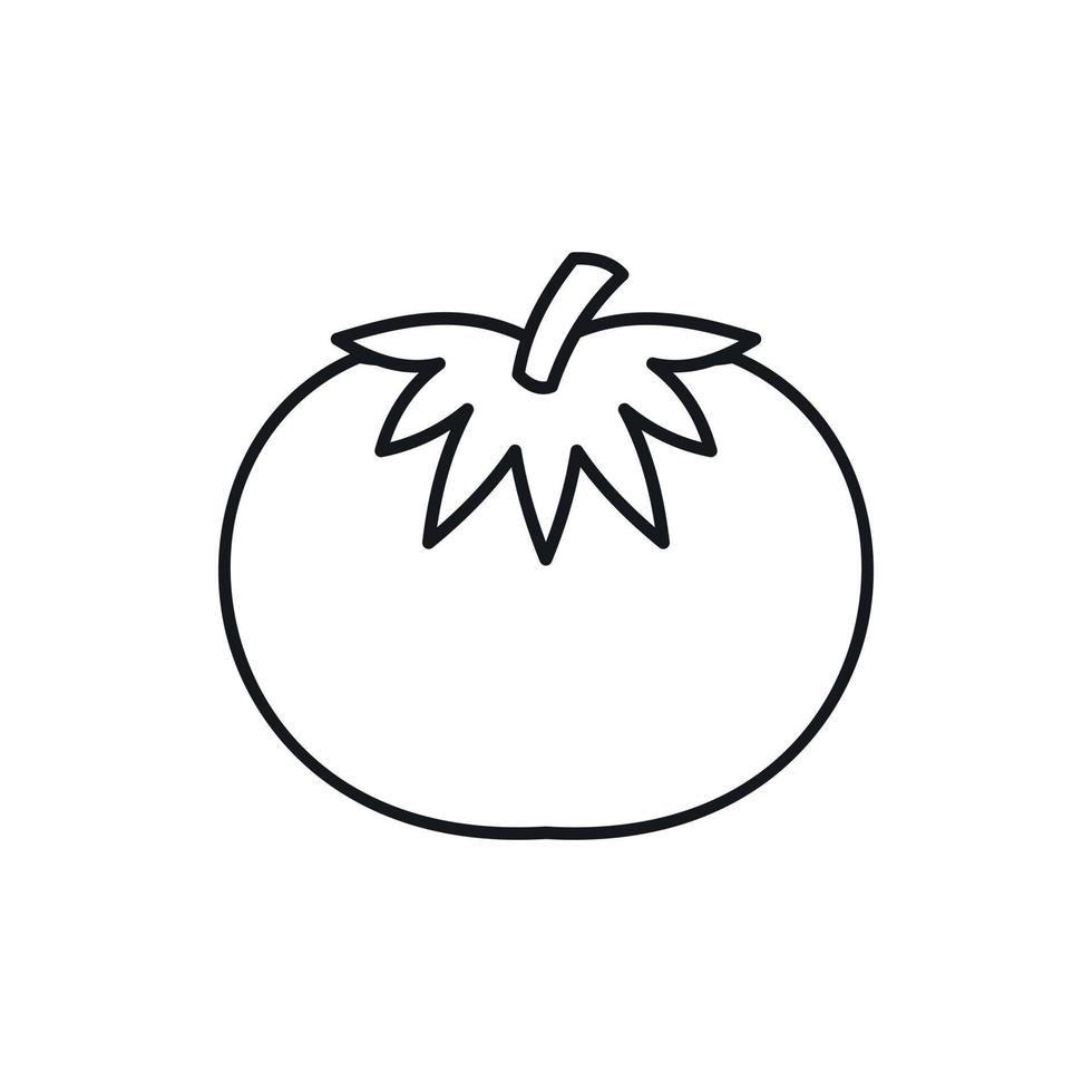 pomodoro icona, schema stile vettore
