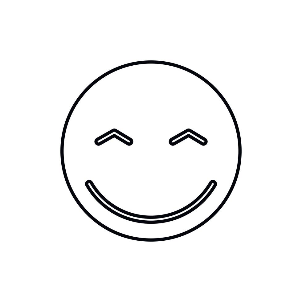 sorridente emoticon con sorridente occhi icona vettore