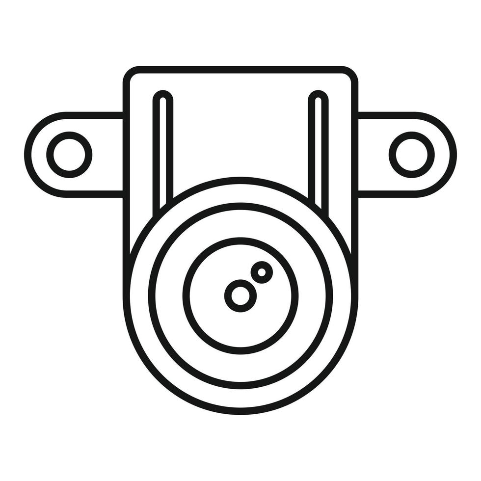 azione piccolo telecamera icona, schema stile vettore