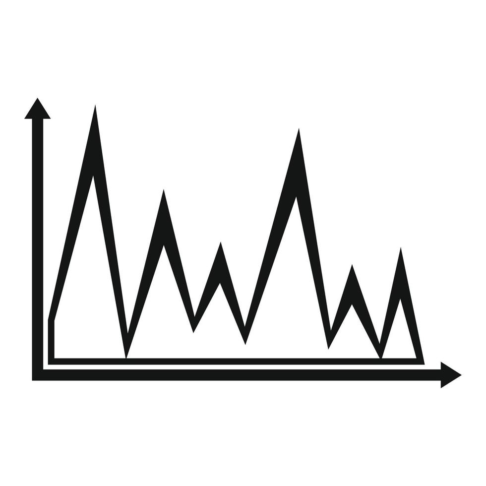 finanza grafico icona vettore semplice