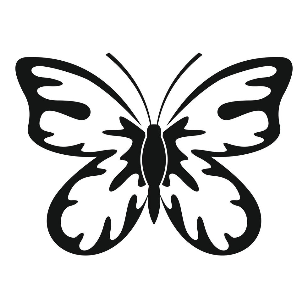 estate farfalla icona, semplice stile. vettore
