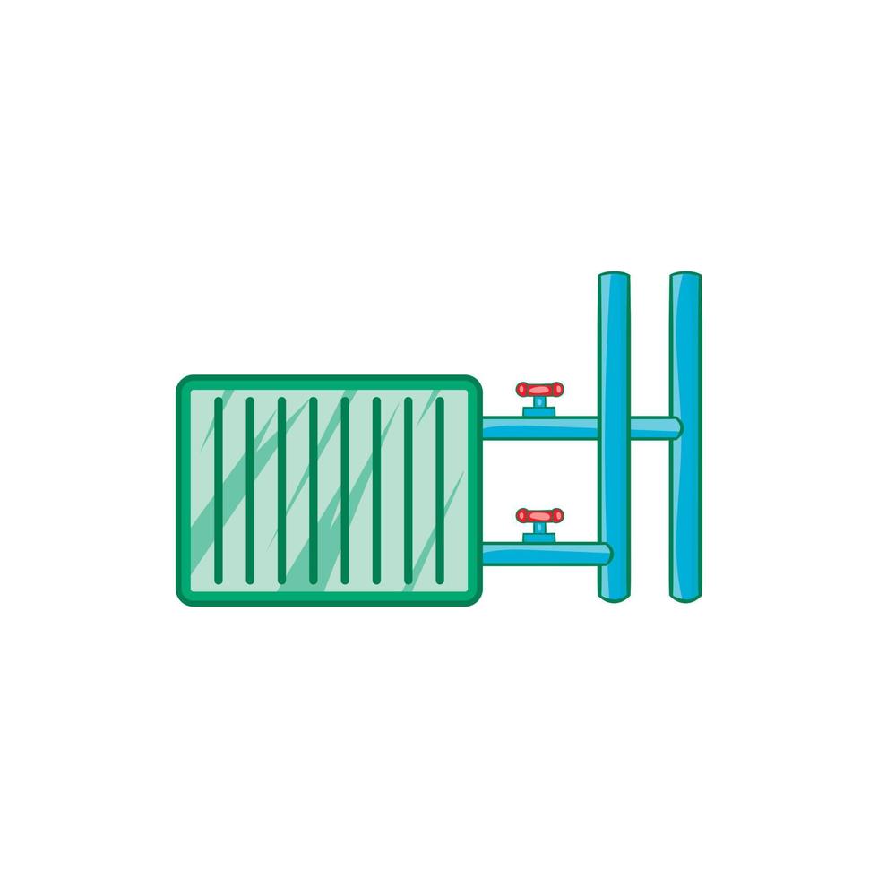 termosifone icona nel cartone animato stile vettore