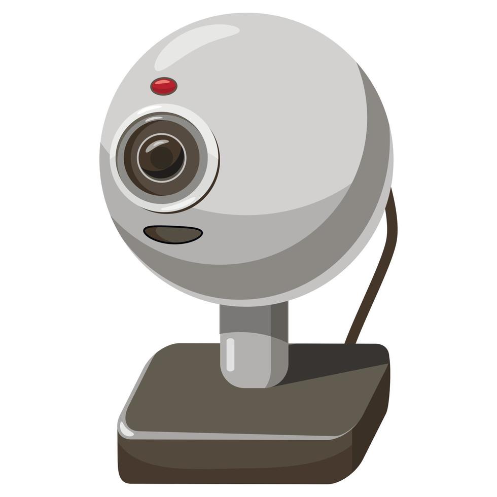webcam icona, cartone animato stile vettore
