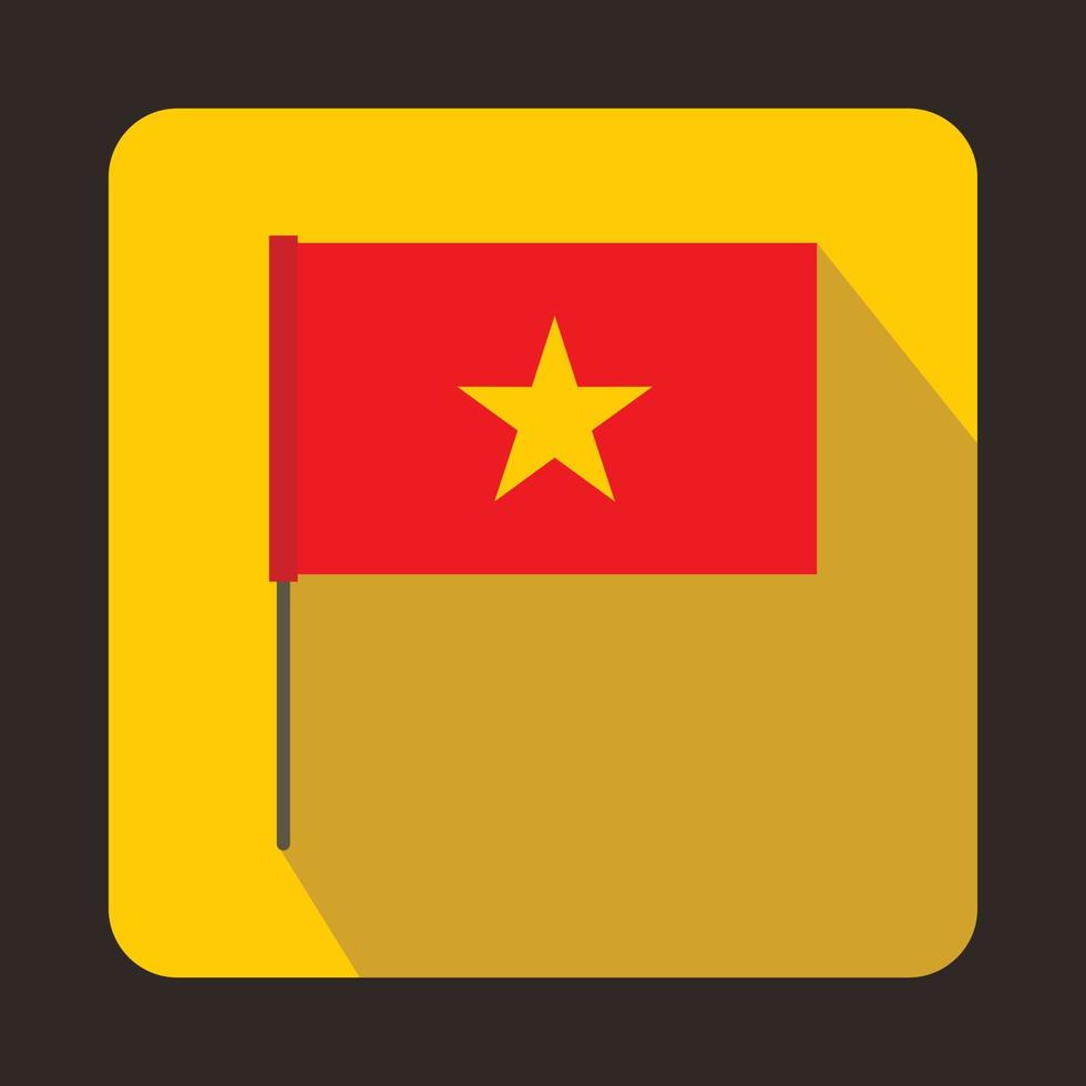 bandiera di Vietnam icona, piatto stile vettore