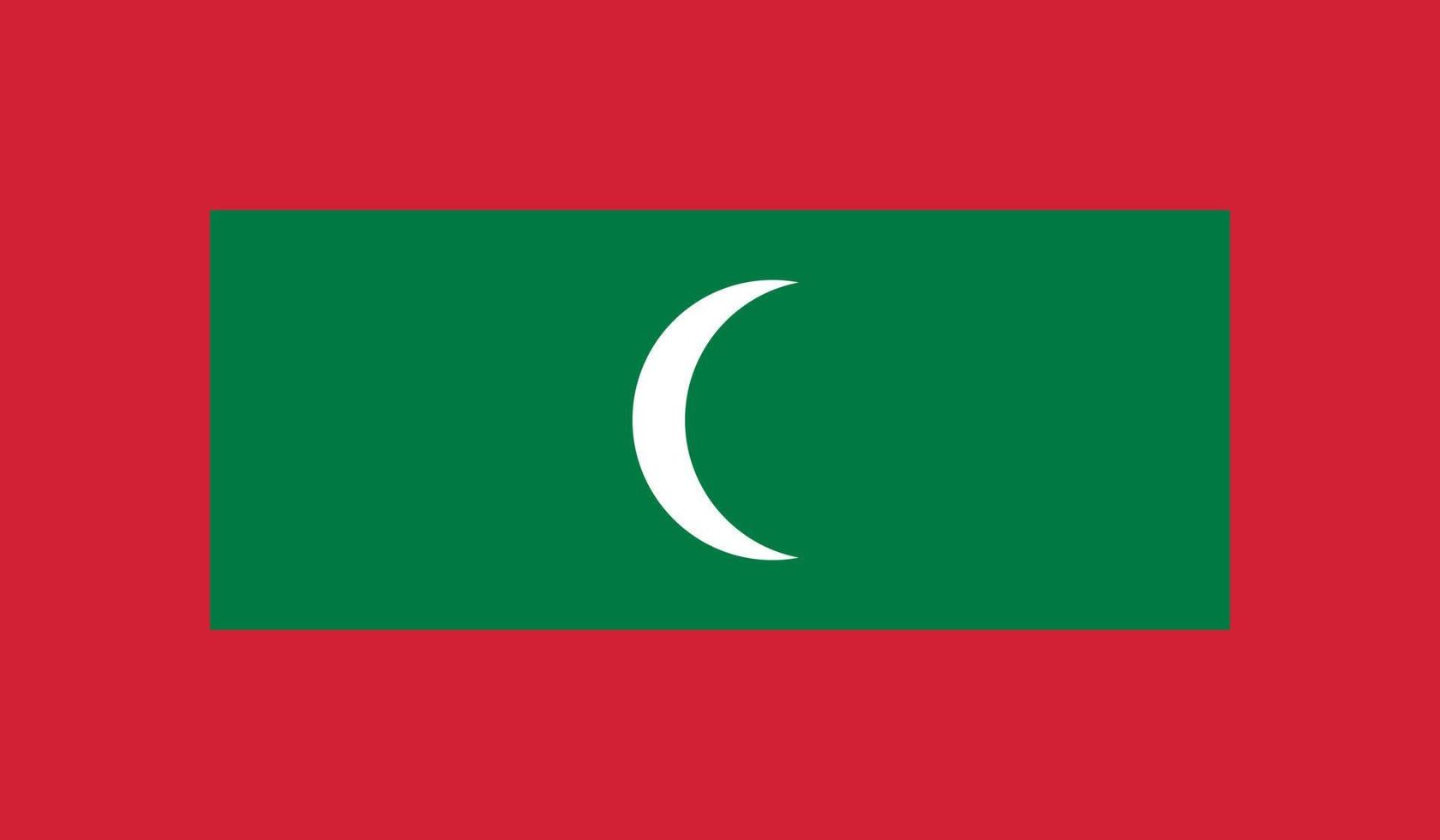 Maldive bandiera Immagine vettore