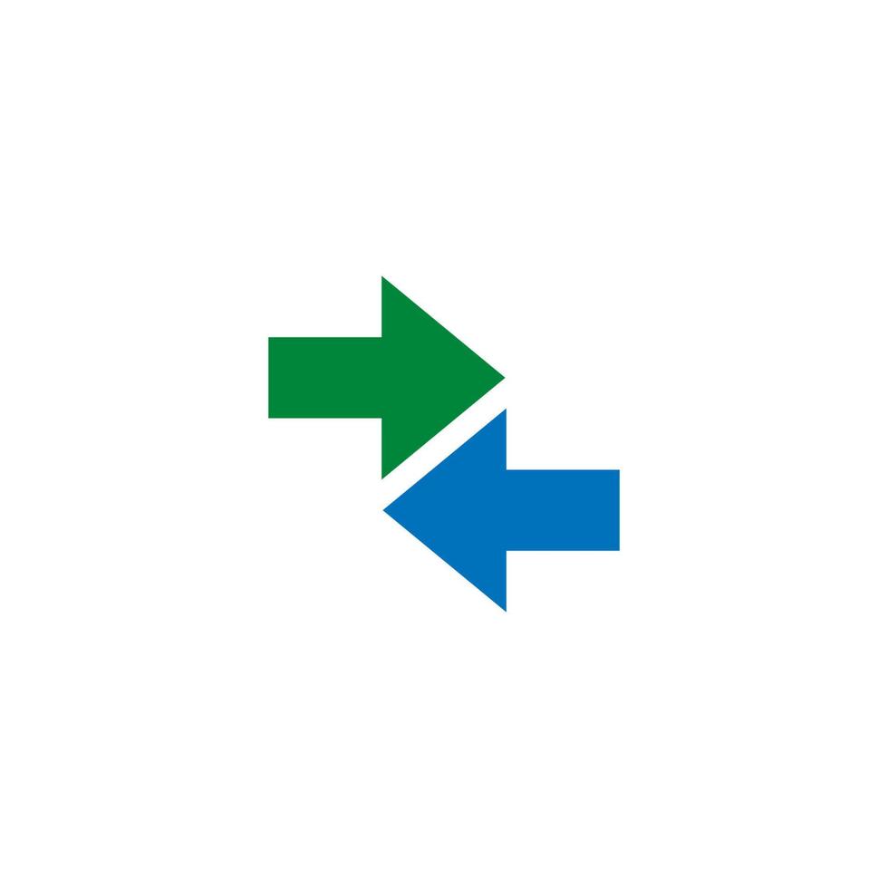 frecce logo modello vettore icona illustrazione