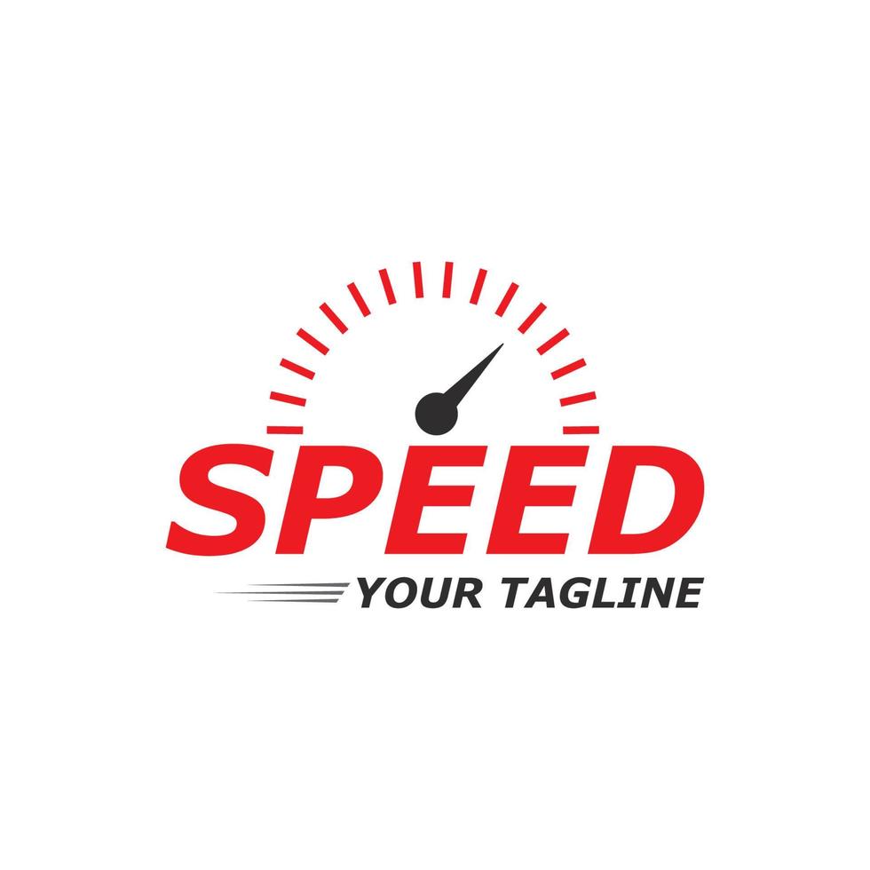 velocità logo Più veloce modello vettore icona illustrazione