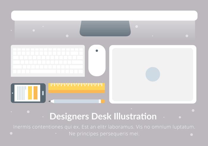 Elementi vettoriali di Designer's Desk