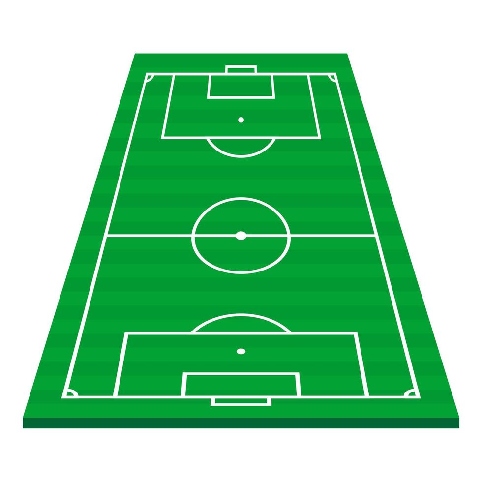 illustrazione di calcio stadio e campo vettore