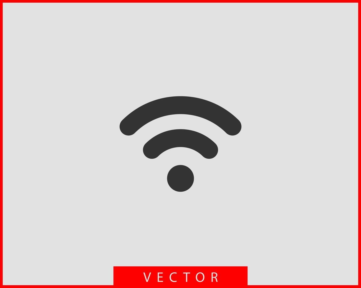 gratuito wi fi icona. connessione zona Wi-Fi vettore simbolo. Radio onde segnale.