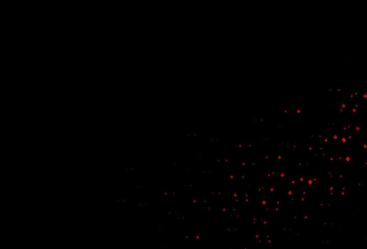 sfondo vettoriale rosso scuro con triangoli, cerchi, cubi.