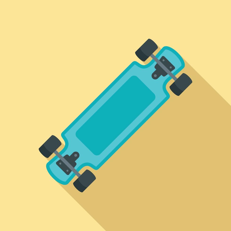 moda nuovo skateboard icona, piatto stile vettore