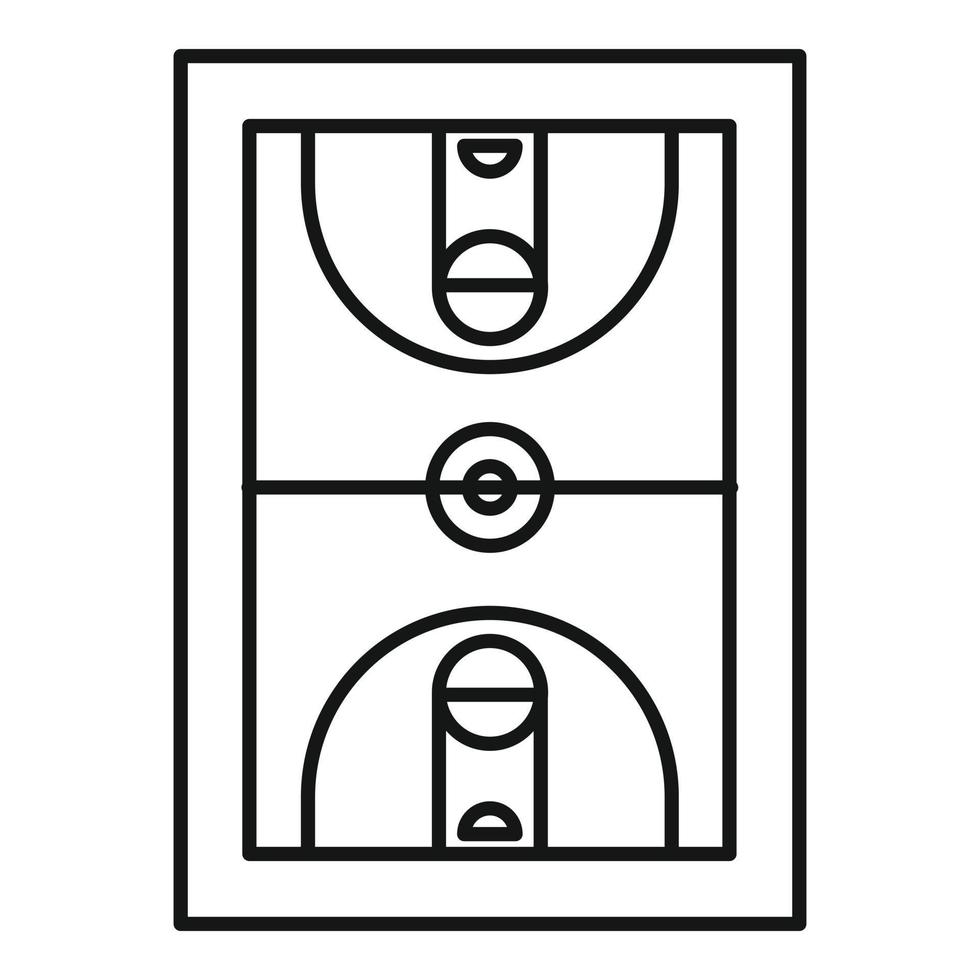 sport pallacanestro icona, schema stile vettore