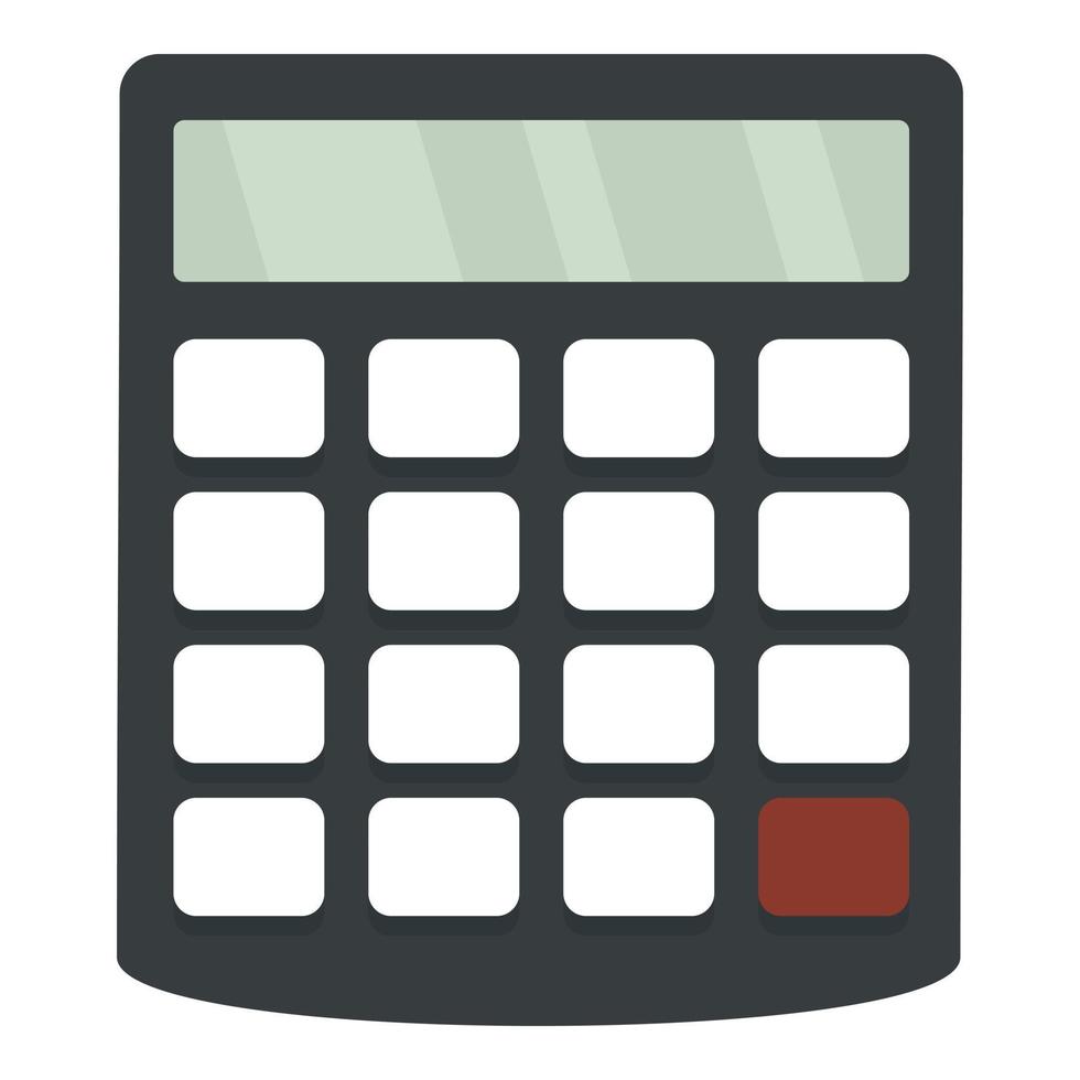 calcolatrice icona, piatto stile vettore