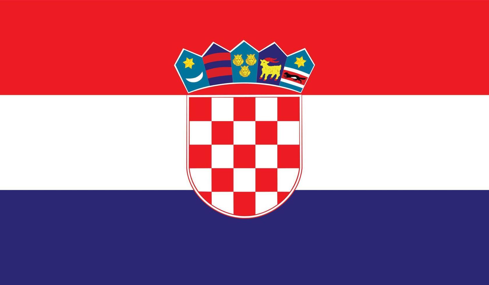 Croazia bandiera Immagine vettore