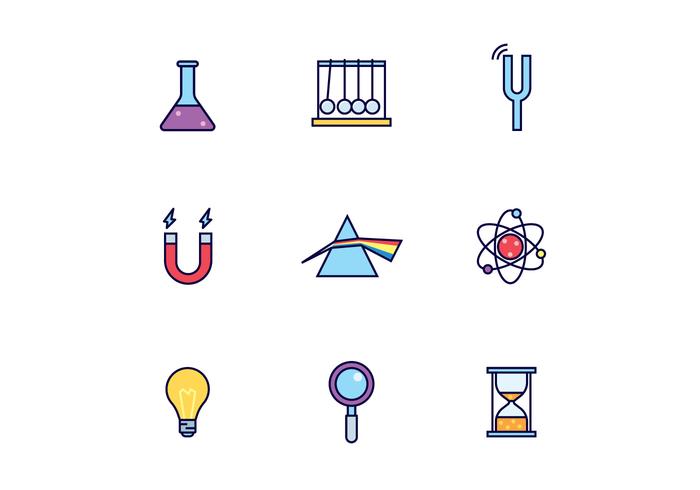Icone di classe di scienza vettore