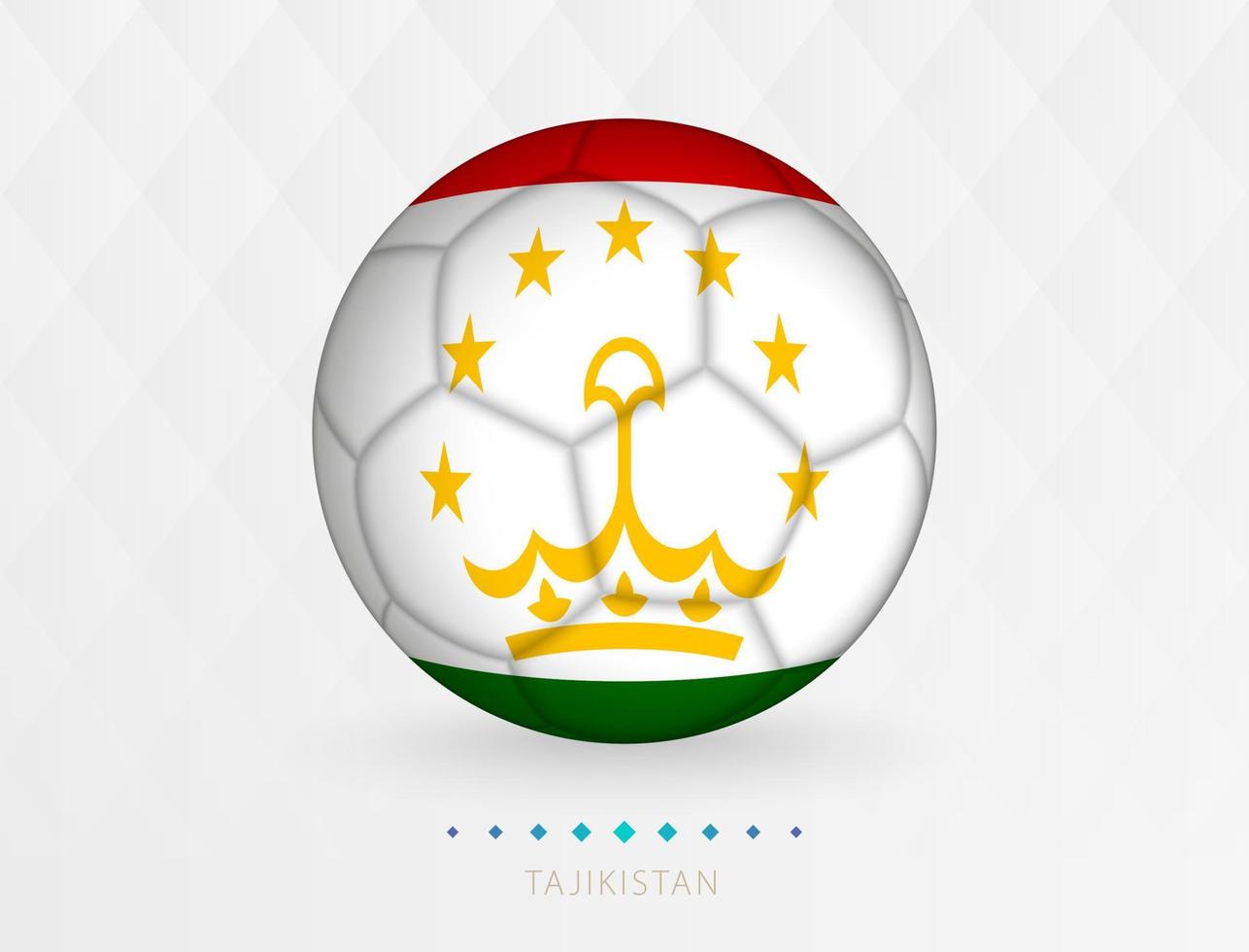 calcio palla con tagikistan bandiera modello, calcio palla con bandiera di tagikistan nazionale squadra. vettore