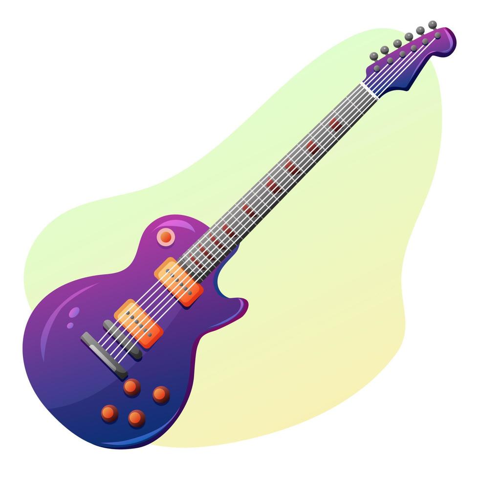 vettore illustrazione di viola elettrico chitarra. musicale strumento.