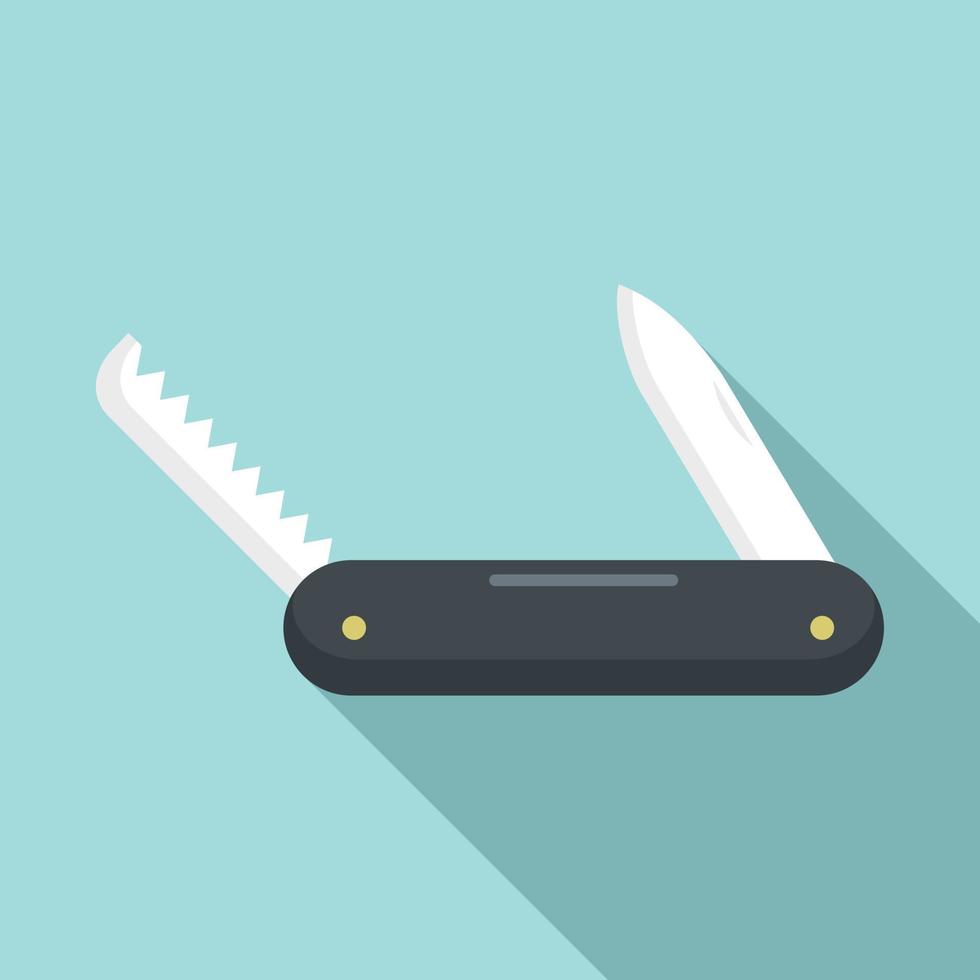 multifunzione coltello icona, piatto stile vettore