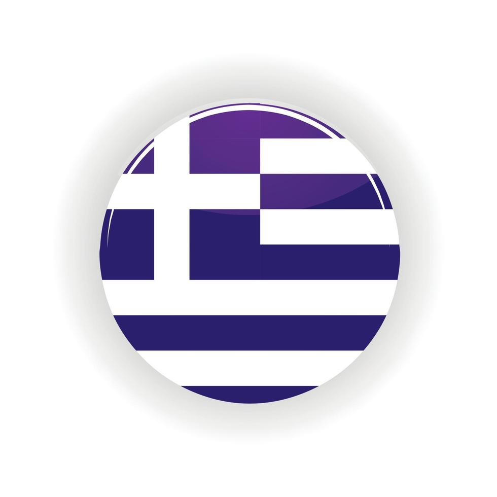 Grecia icona cerchio vettore