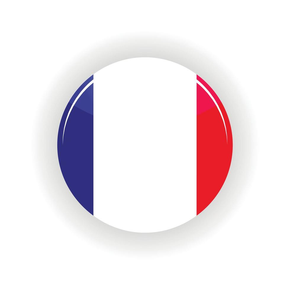 Francia icona cerchio vettore