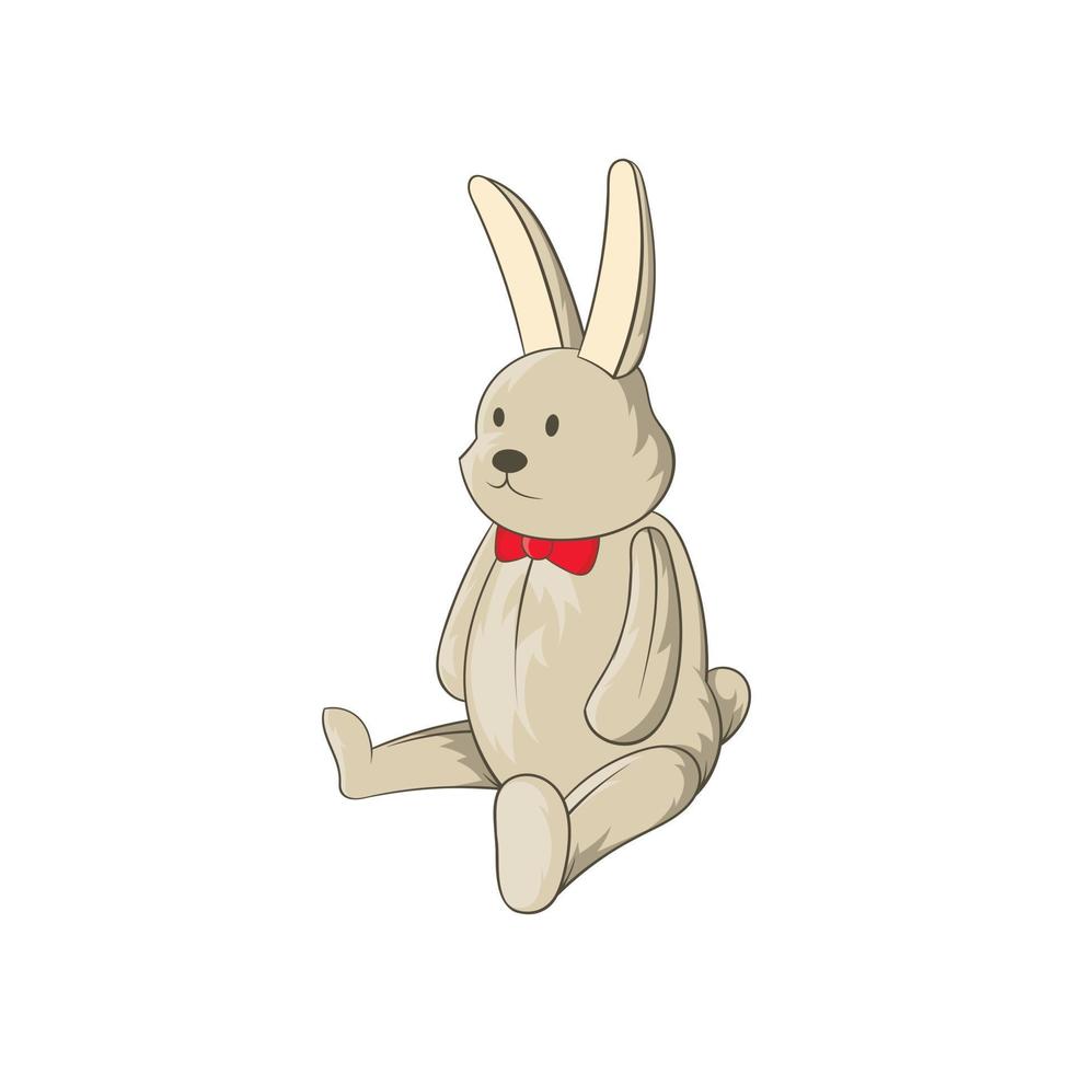 giocattolo coniglietto icona, cartone animato stile vettore
