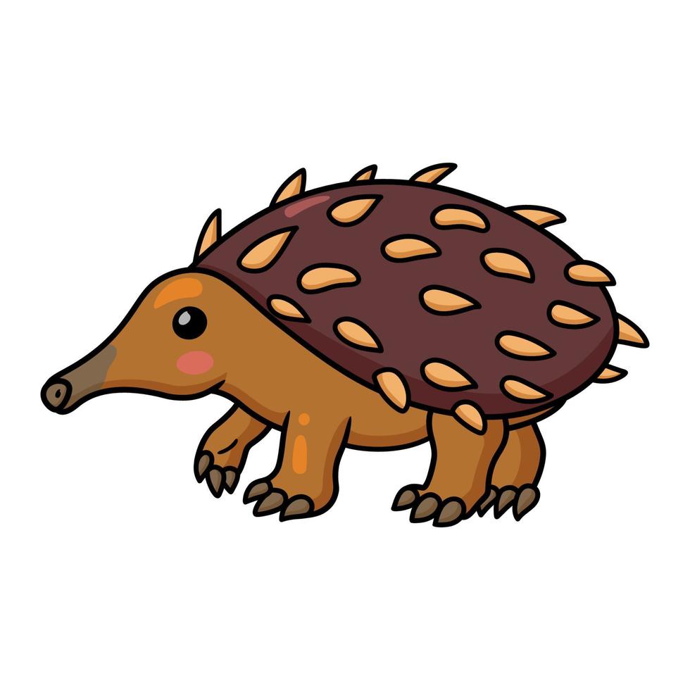 carino poco echidna cartone animato personaggio vettore