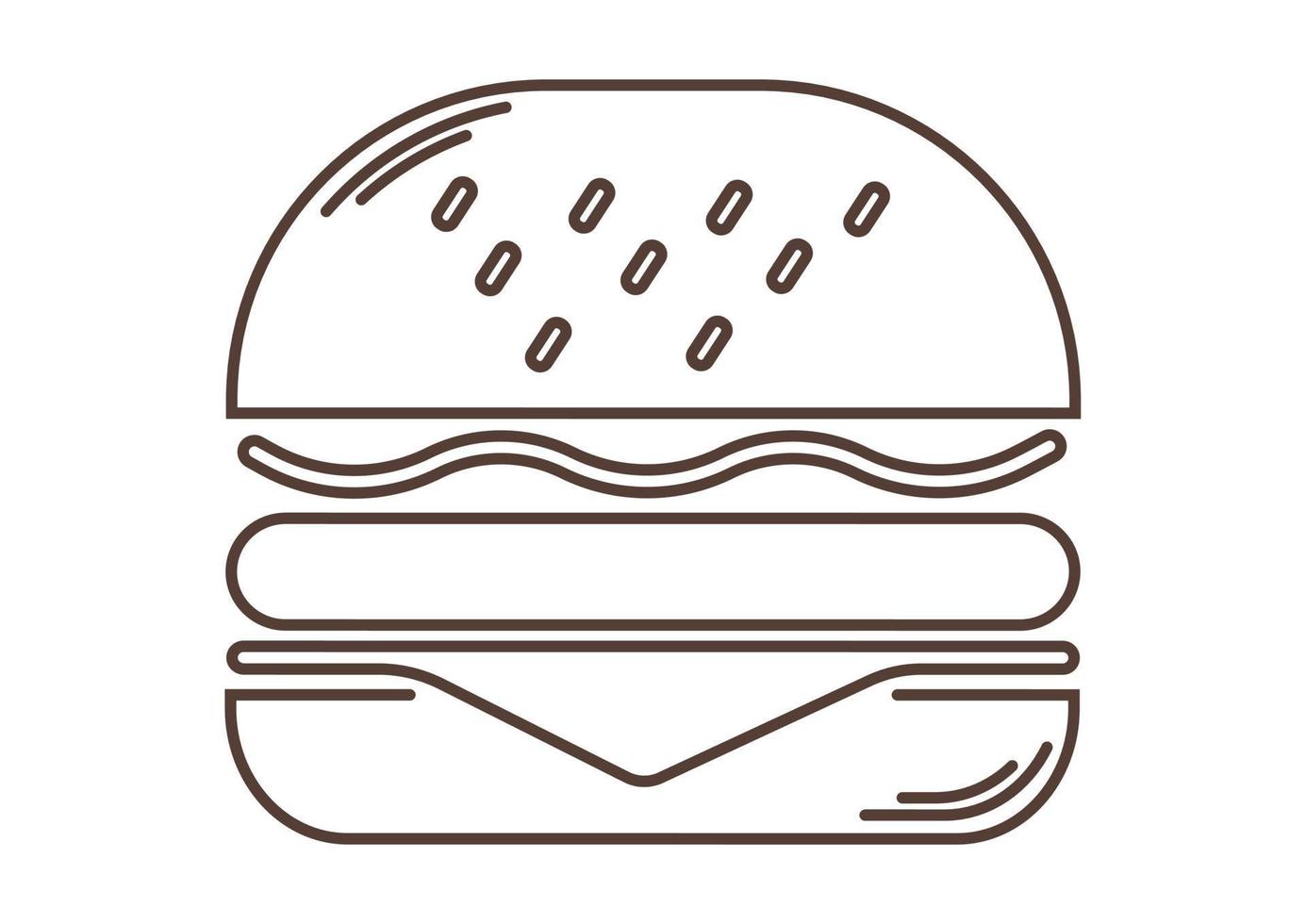 gustoso Hamburger piatto design icona vettore
