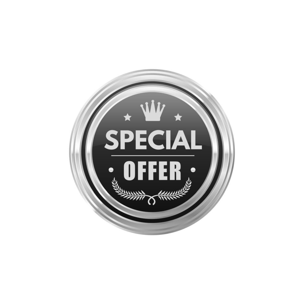 prezzo speciale offrire argento distintivo o il giro etichetta vettore