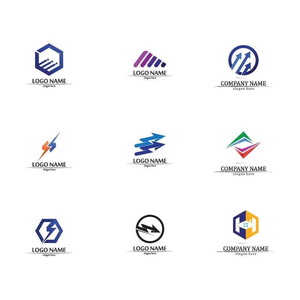 attività commerciale icona e logo design vettore grafico