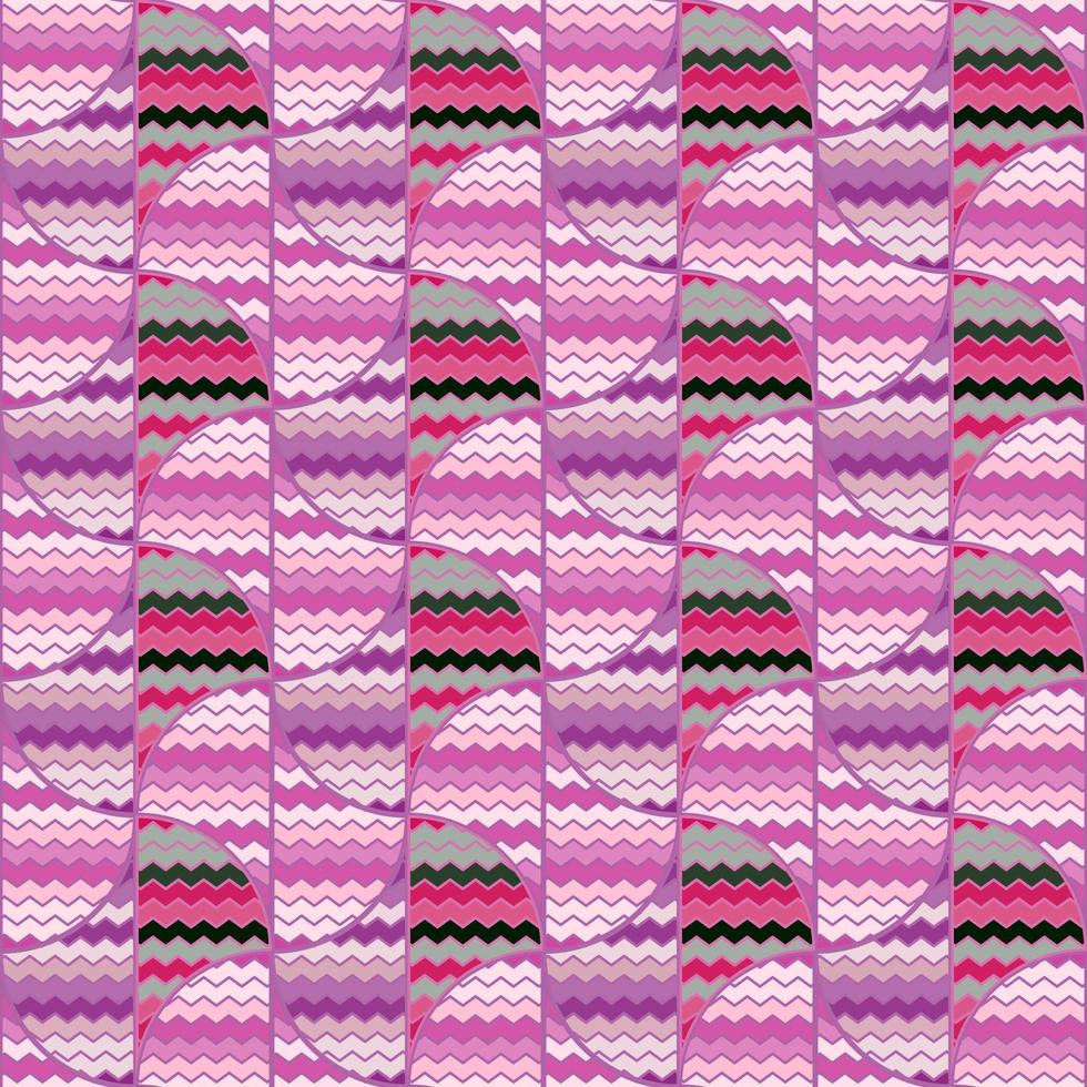 mano disegnato tribale onda Linee senza soluzione di continuità modello. astratto zig zag mosaico piastrella ornamento. vettore
