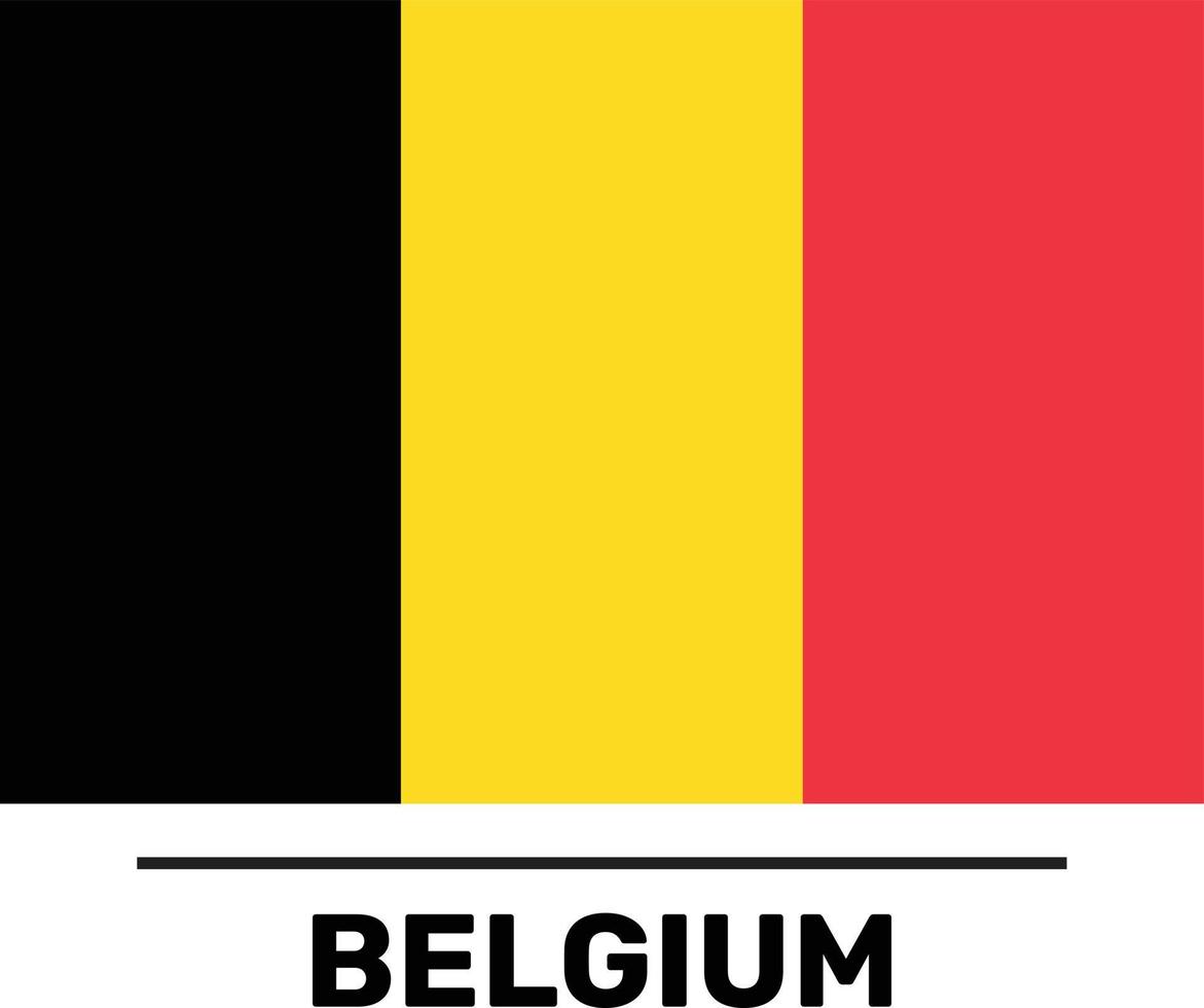 Belgio bandiera completamente modificabile e scalabile vettore file