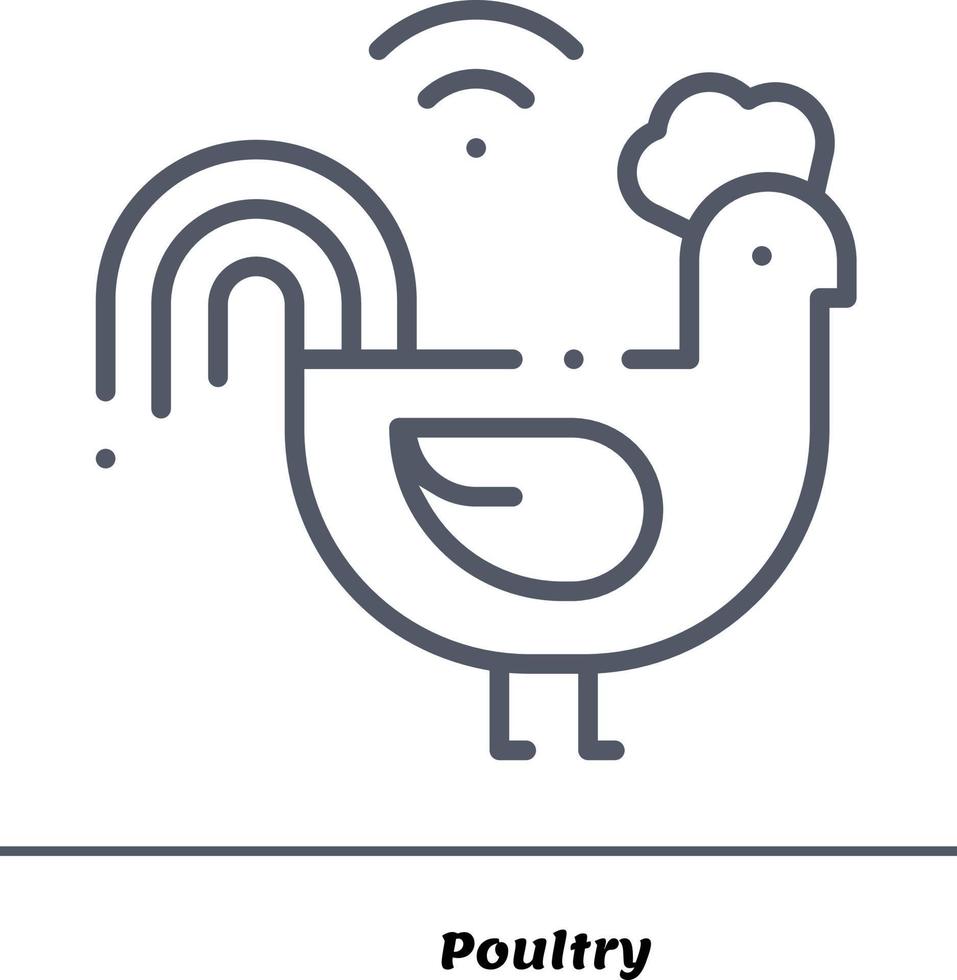 inteligente moderno pollame agricoltura, agricoltura vettore fascio file completamente modificabile e scalabile