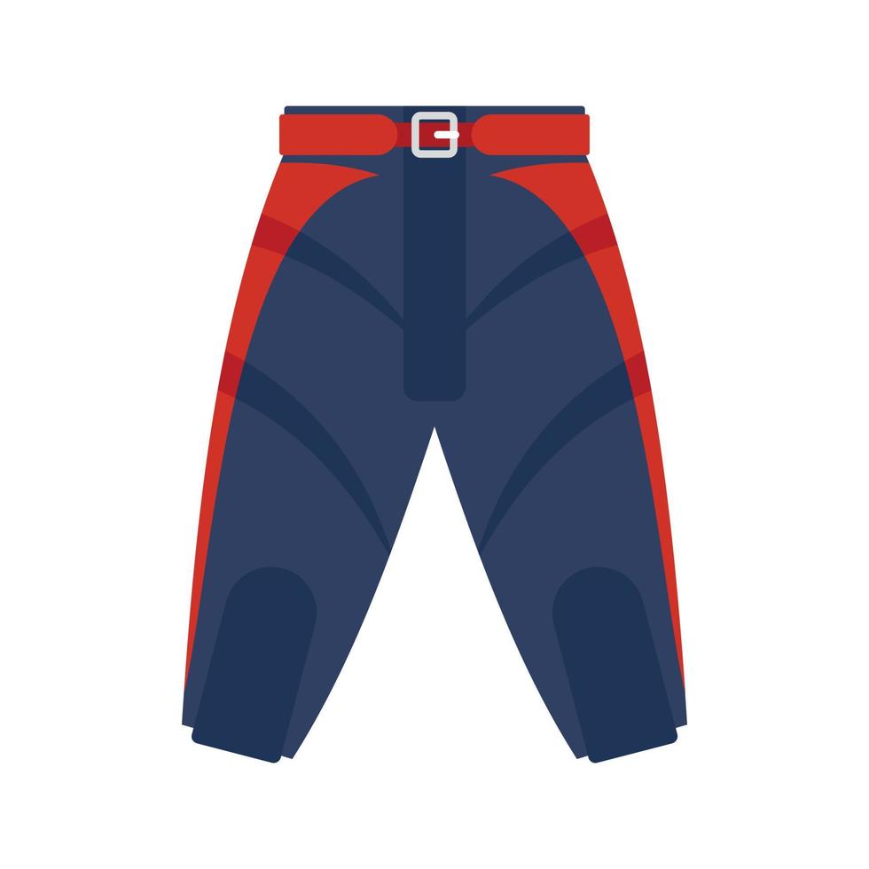 americano calcio pantaloncini icona, piatto stile vettore