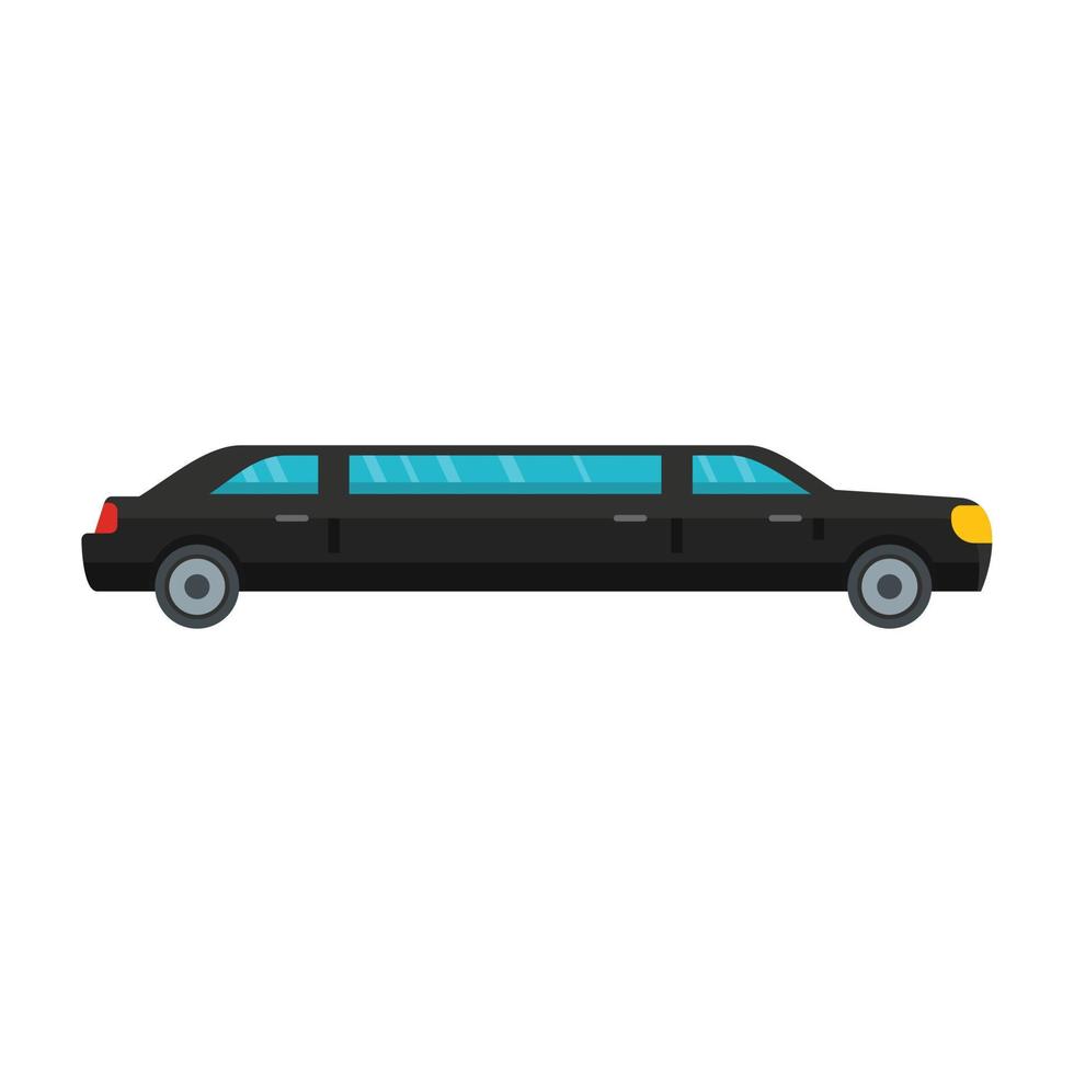 Presidente limousine icona, piatto stile vettore