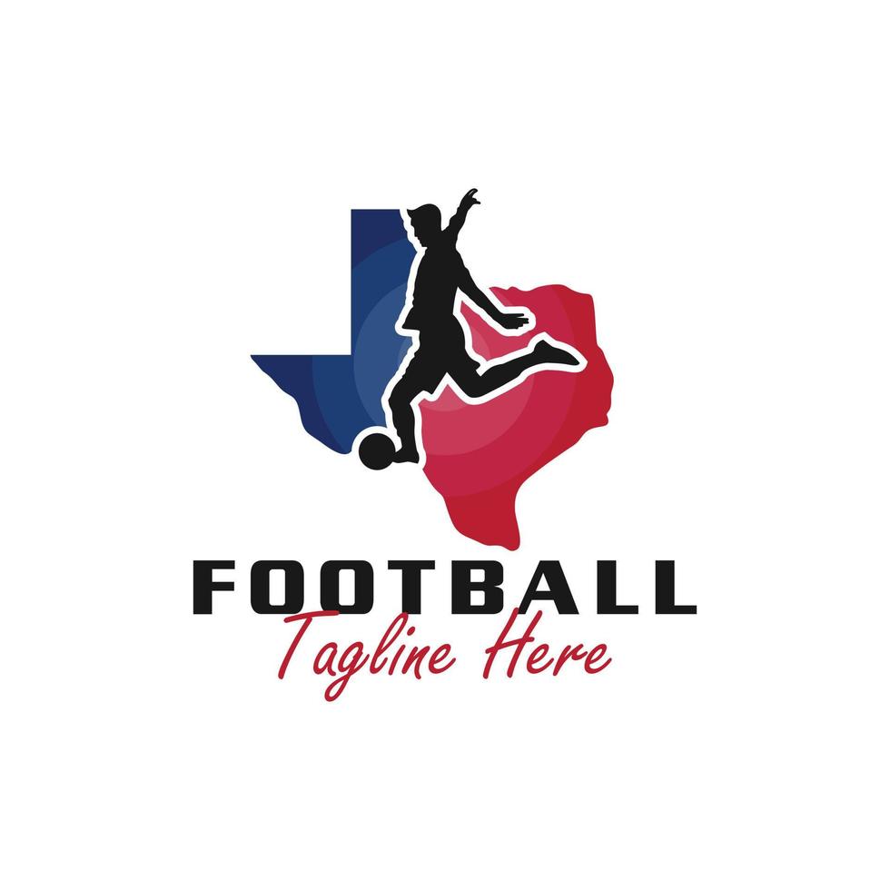 Texas calcio gli sport vettore illustrazione logo