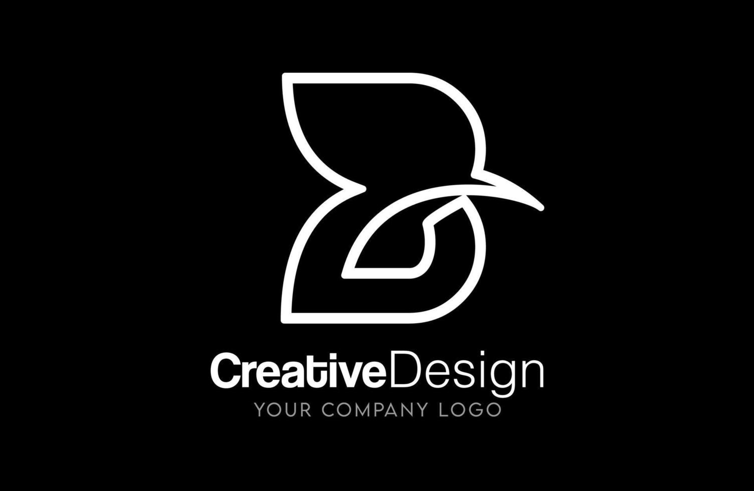 attività commerciale lettera B logo design monogramma linea. minimalista creativo e moderno icona vettore