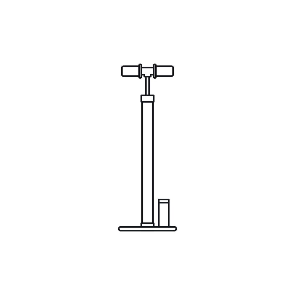 bicicletta pompa icona, schema stile vettore