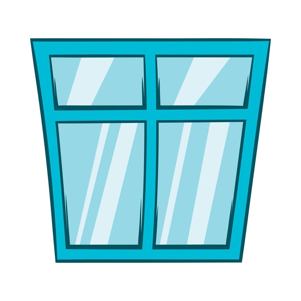 finestra icona, cartone animato stile vettore
