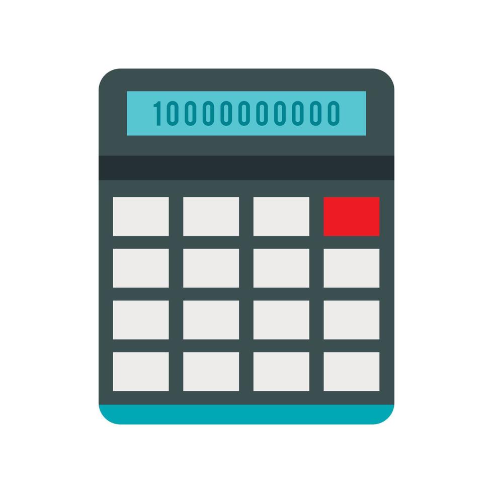 calcolatrice icona nel piatto stile vettore