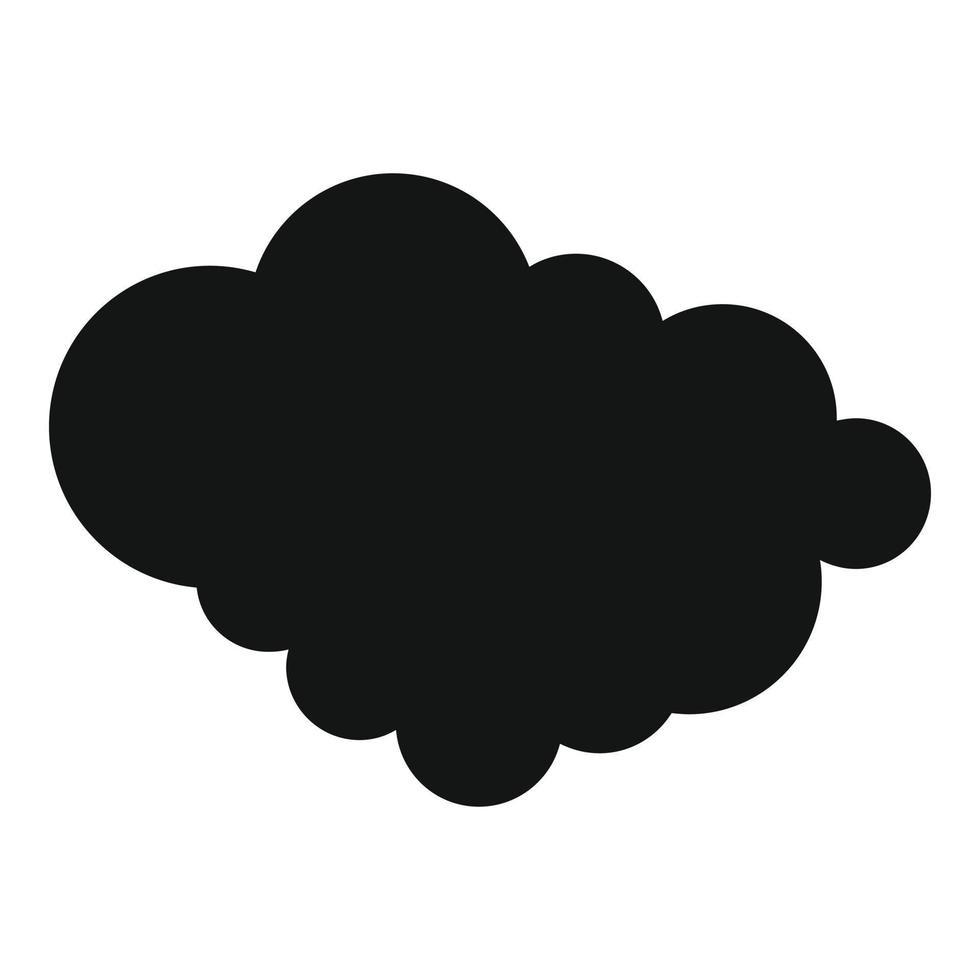 nube di precipitazione icona, semplice stile. vettore